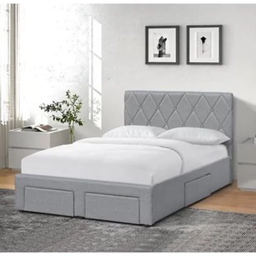 BETINA 120 ágy with drawers, szürke — modern bútor a hétköznapokra