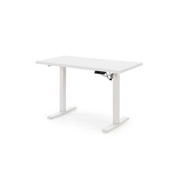 B/54 íróasztal with adjustable height, top - fehér, frame - fehér — produktív munkanapok