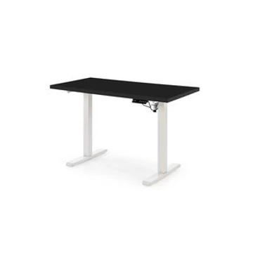 B/54 íróasztal with adjustable height, top - fekete, frame - fehér — produktív munkanapok
