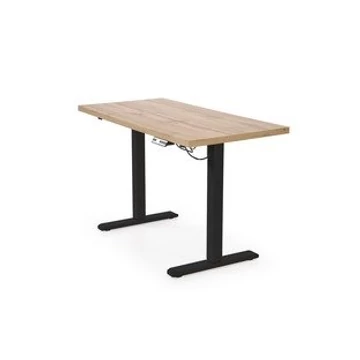 B/54 íróasztal with adjustable height, top - artisan tölgy, frame - fekete — produktív munkanapok